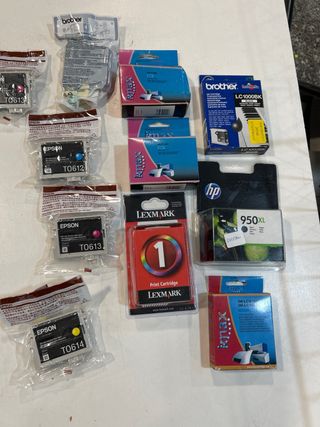 Lote Cartuchos Impresora Brother, Epson, HP, Lexma