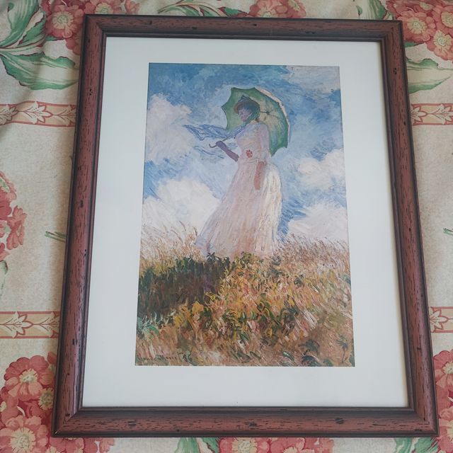 2 Cuadros Mujer con Sombrilla