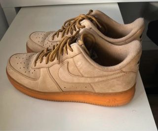 Zapatillas Nike Air Force Beige/Naranja