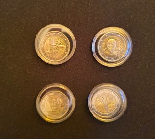 Set 4 Monete 2 Euro Commemorative