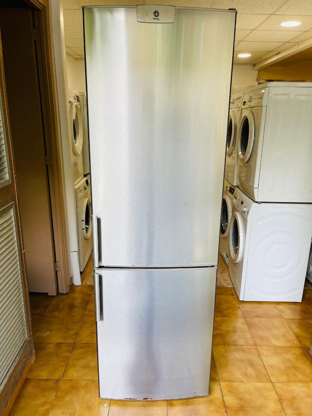 Nevera Balay plateada económica 185×60