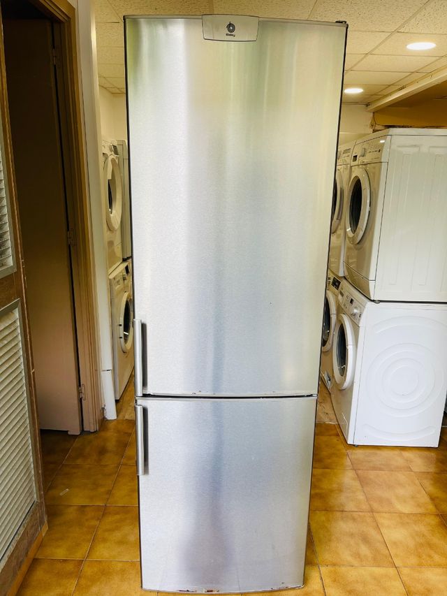 Nevera Balay plateada económica 185×60