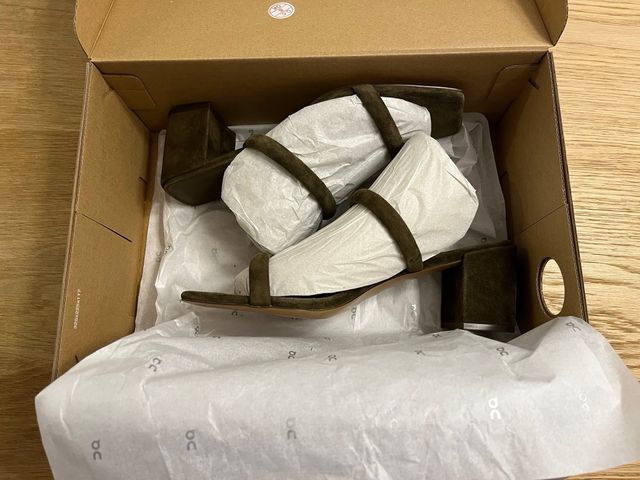 Sandalias de tacón cuadradas