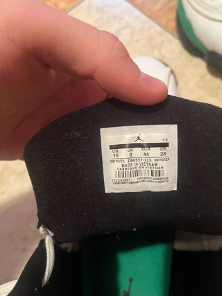 Zapatillas Jordan Blancas y Verdes