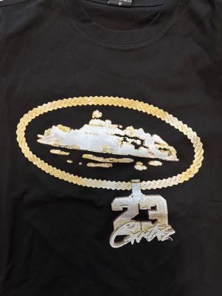 Camiseta estilo Corteiz Negra Talla L