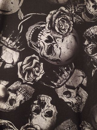 Leggins Góticos con Estampado de Calaveras