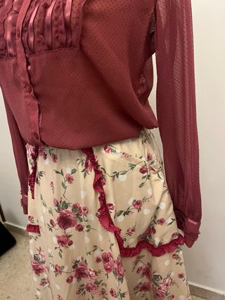 Traje flamenca dos piezas