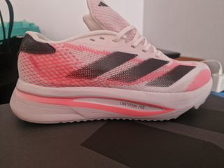 Deportivas Adidas Adizero Rosa y Blancas