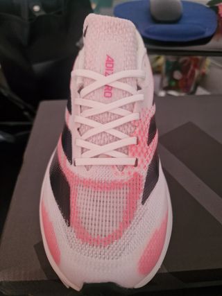 Deportivas Adidas Adizero Rosa y Blancas