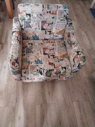 Sillón estilo cómic años 70