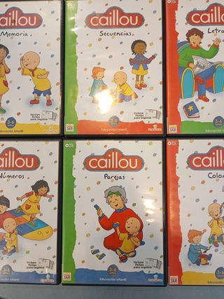 Pack 6 CD  Caillou Infantil. Juegos para PC