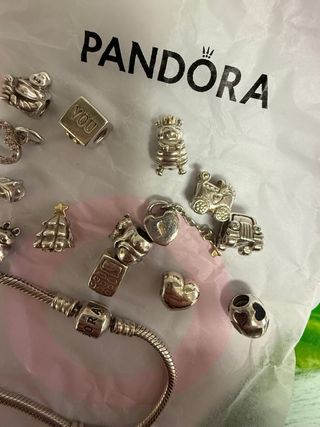 Pulsera Pandora con Abalorios Plata
