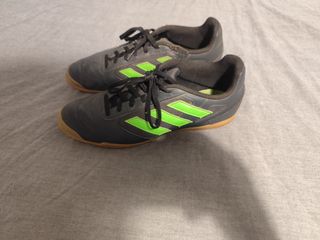 Zapatillas Adidas Fútbol Sala azul oscuro y Verdes