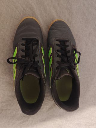 Zapatillas Adidas Fútbol Sala azul oscuro y Verdes