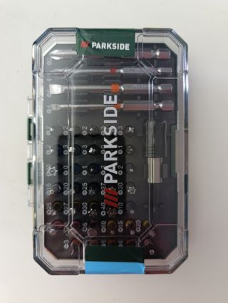 Taladro+Batería+Cargador+puntas+brocas