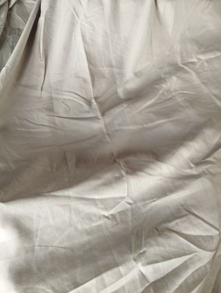 Sábana bajera beige cama 1,50