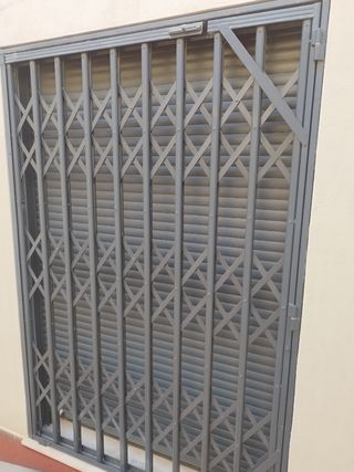 Reja de seguridad extensible abatible