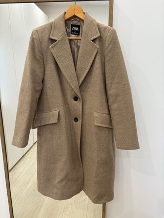 Abrigo largo Zara talla L