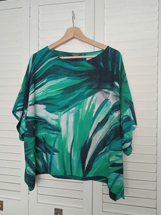 Blusa estampada Zendra - El Corte Inglés. Talla XL
