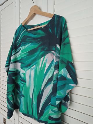 Blusa estampada Zendra - El Corte Inglés. Talla XL