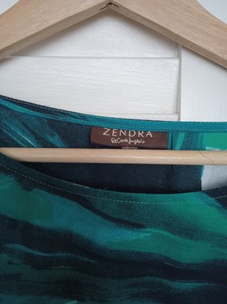Blusa estampada Zendra - El Corte Inglés. Talla XL