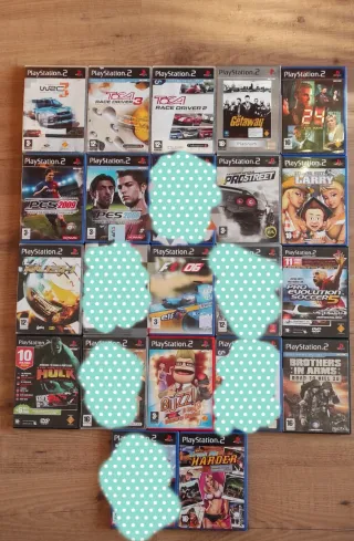 7€ CADA UNO. Videojuegos PlayStation 2 