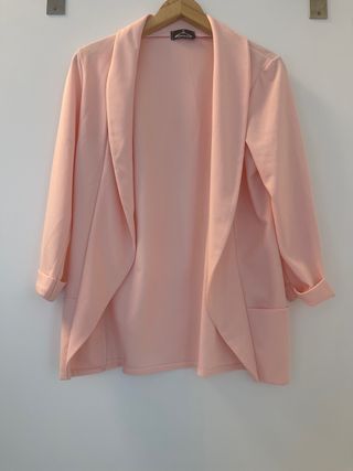 Blazer rosa abierta