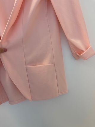 Blazer rosa abierta