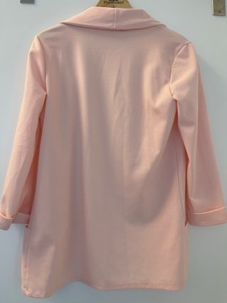 Blazer rosa abierta