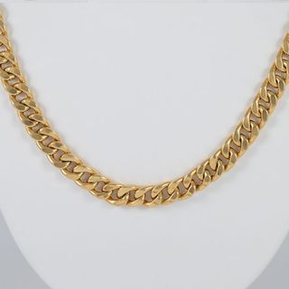 Cadena barbada de oro 18k 750 60cm