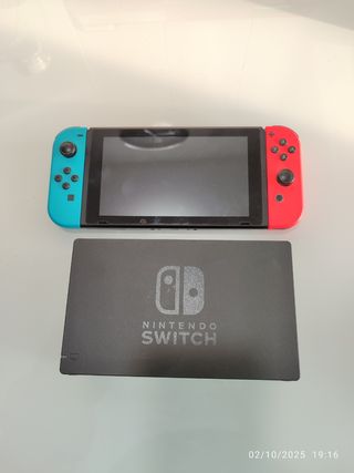 Nintendo Switch Azul/Rojo Completo 