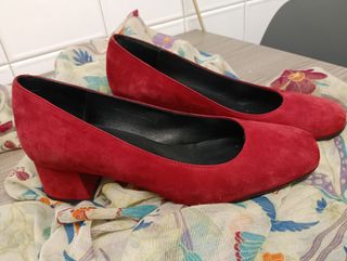 Zapato medio Tacón Ante