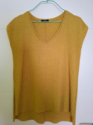 Camiseta Parfois mostaza Talla S/M