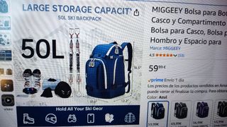Mochila NUEVA (ningun uso) para botas de esquí