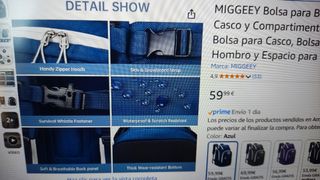 Mochila NUEVA (ningun uso) para botas de esquí