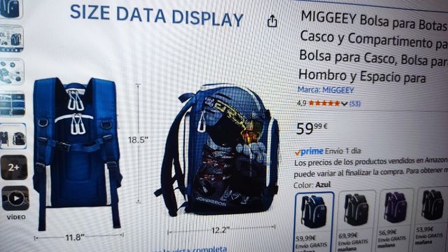 Mochila NUEVA (ningun uso) para botas de esquí