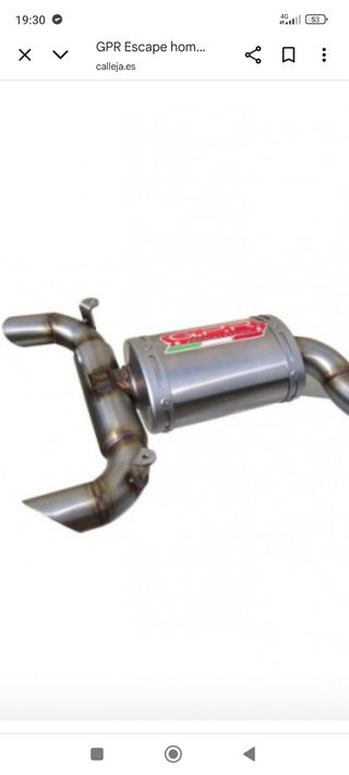 Tubo de escape GPR