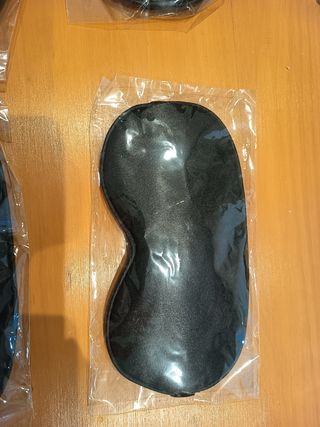 Antifaz Terciopelo Negro/Rosa - Nuevos