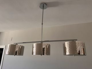 Lámparas cromadas diseño ondas