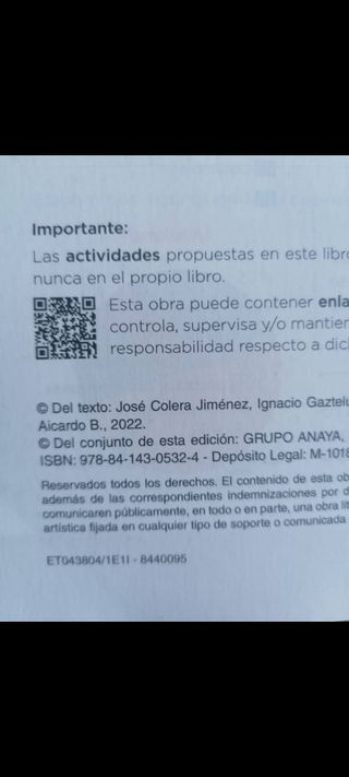 Libro matemáticas 3 eso Anaya operación mundo 