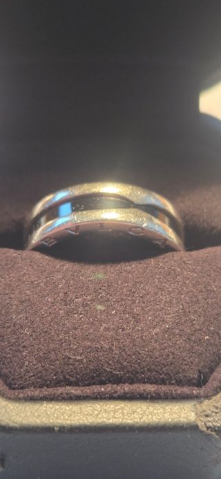 Anillo Bulgari Save the Children Negro/Plata

