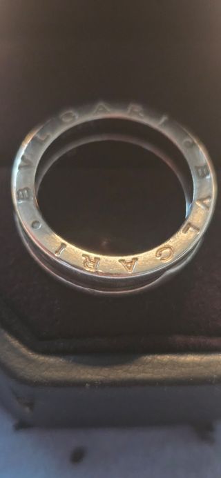 Anillo Bulgari Save the Children Negro/Plata

