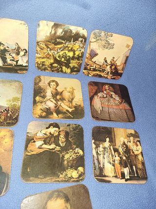 Posavasos Vintage con Pinturas Clásicas