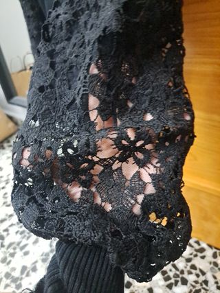 Camiseta fiesta ELSA.M encaje mangas M/38