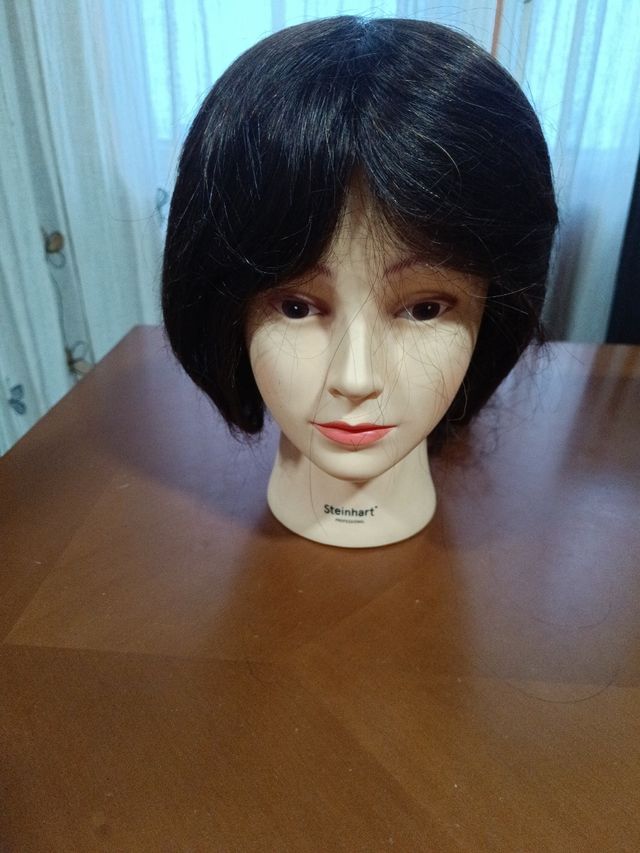 Cabeza Maniquí Steinhart pelo natural 100%. 