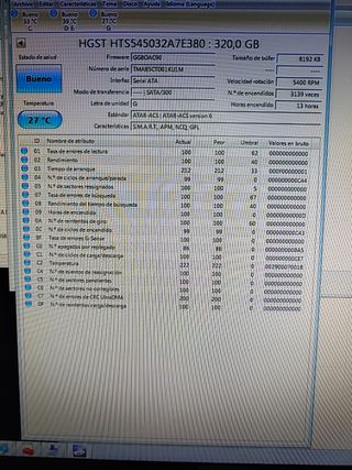 2 Discos Duros HGST 2.5 320GB SATA3. 320gb