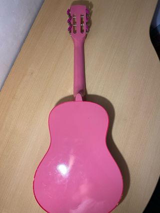 Guitarra rosa infantil