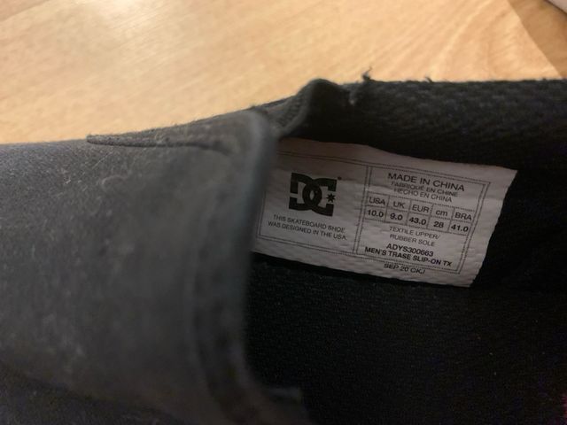 Zapatillas DC Shoes Negras Slip-On