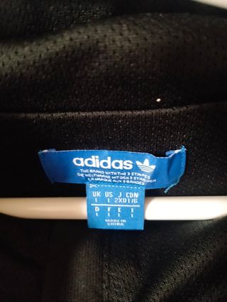 Sudadera canguro Adidas Negra y Blanca