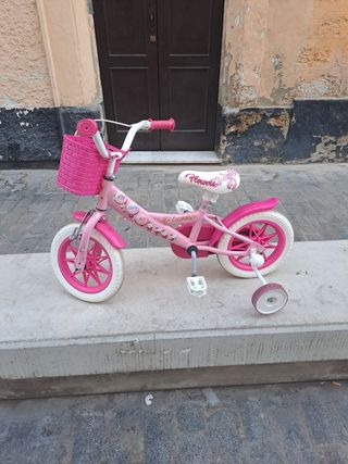 Bicicleta infantil 12 pulgadas rosa